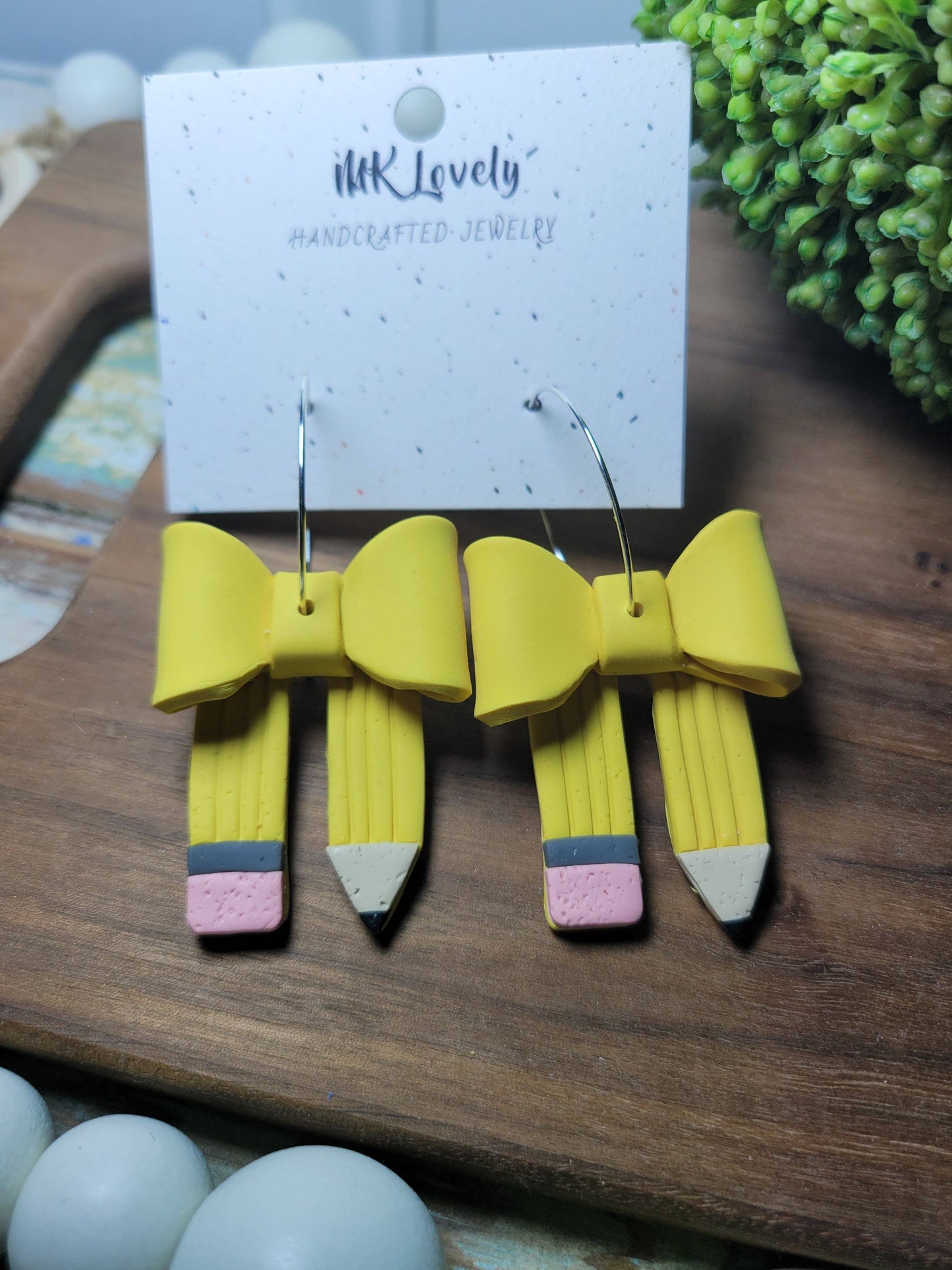 Teacher Bow Hoops