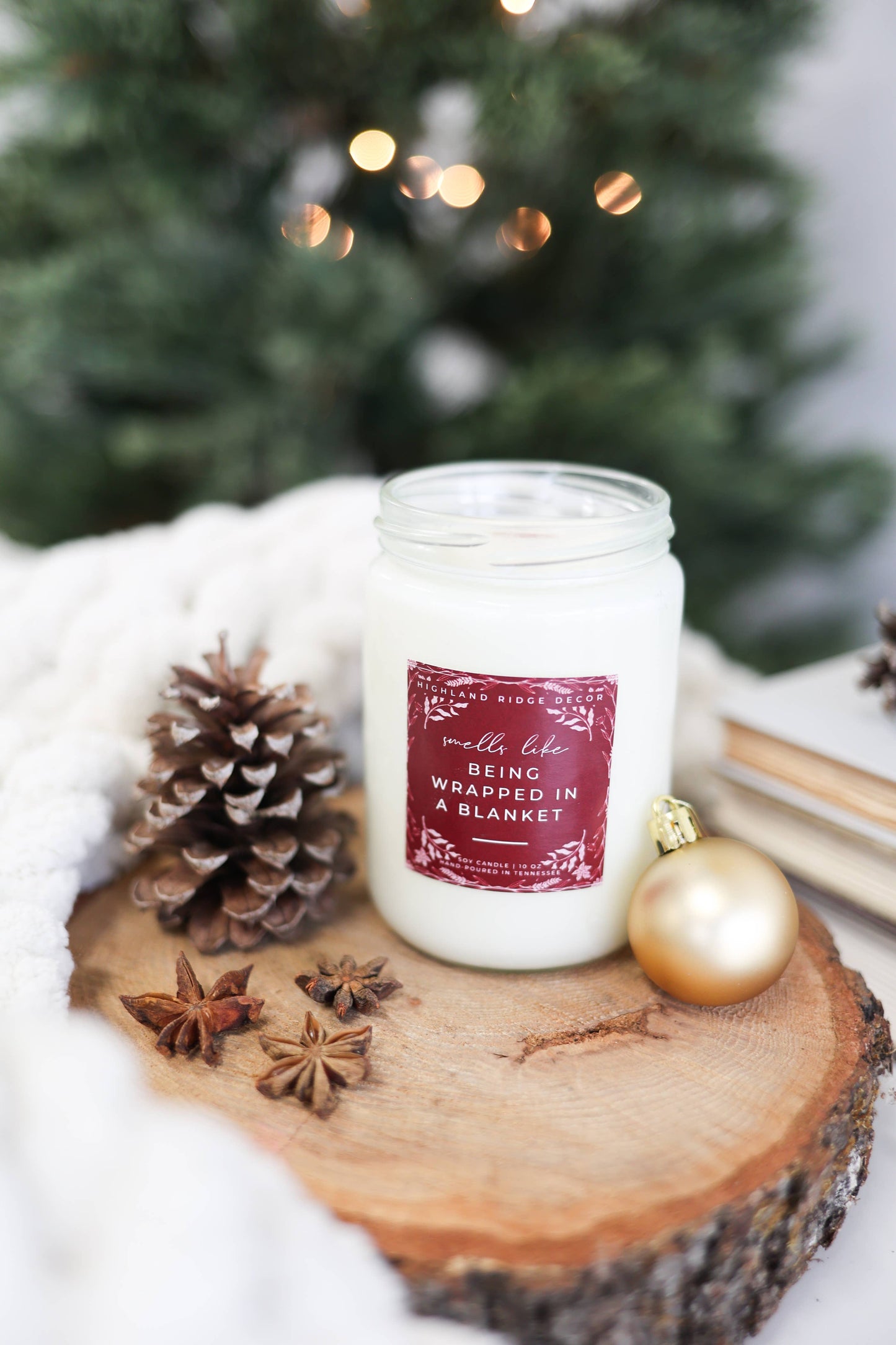 Cranberry and Fig Fall Candle | Wood Wick Soy Candle