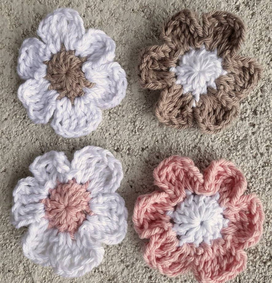 Boho Cotton Flower Hair Clip Barrette Style