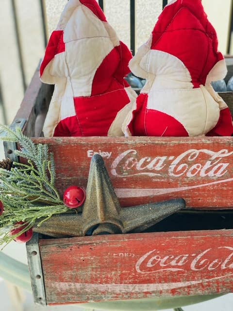 Fabric Christmas tree made from upcycled quilts